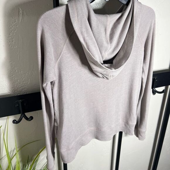 Sundry Pullover Hoodie Grey Stripes Soft Knit Size 0 - Picture 6 of 13